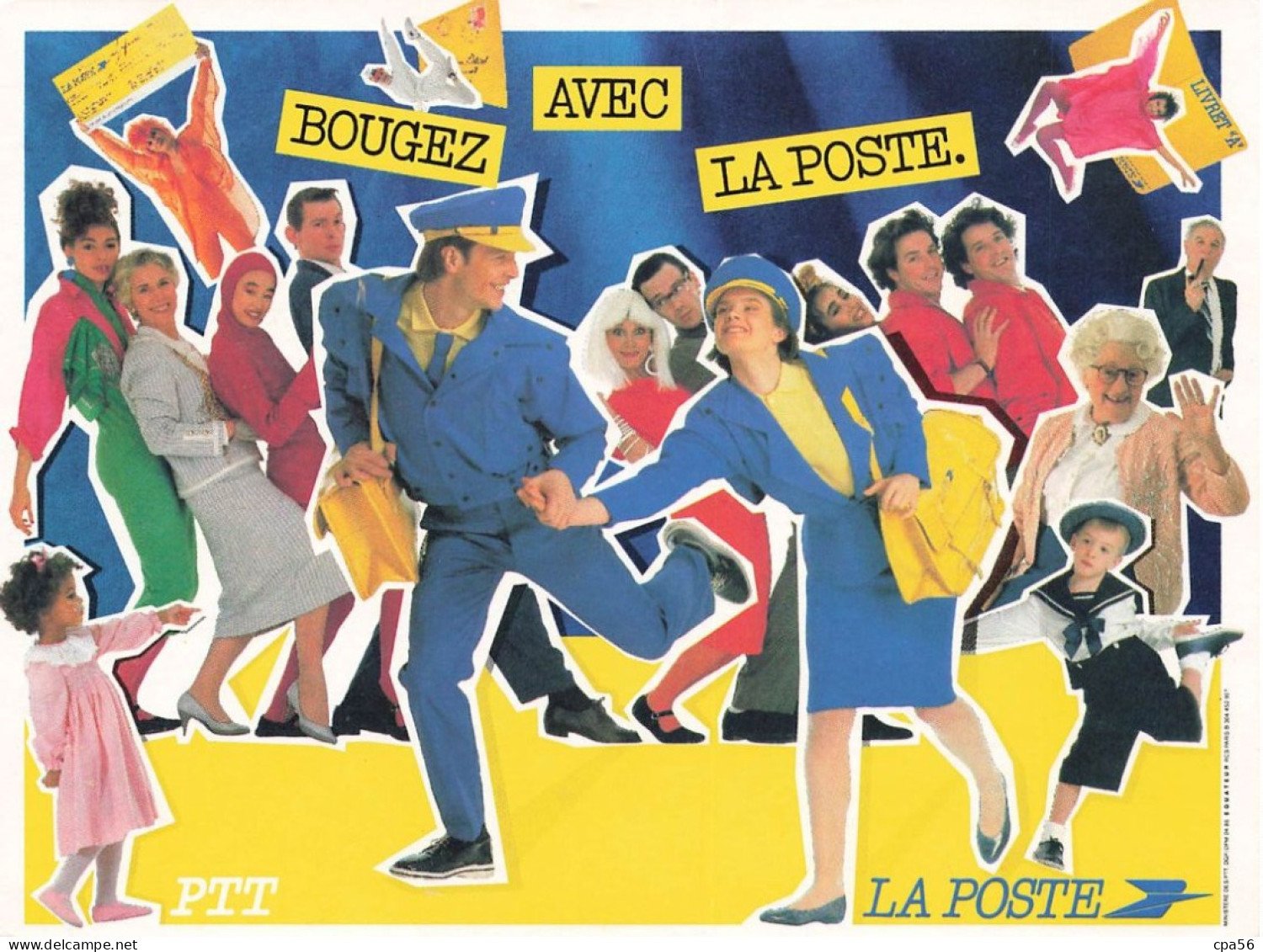 LA POSTE - Un Lot De 7 Cartes PUBLICITAIRES - Postal Services