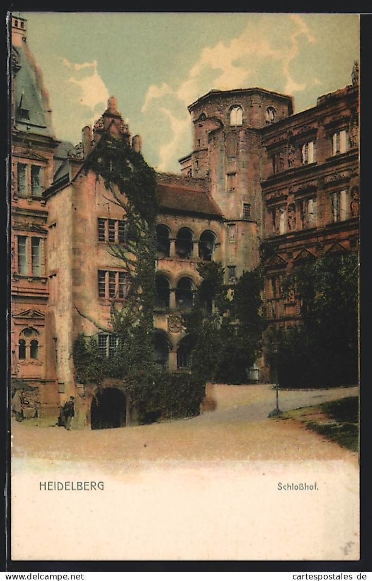 AK Schloss Heidelberg, Im Schlosshof  - Other & Unclassified