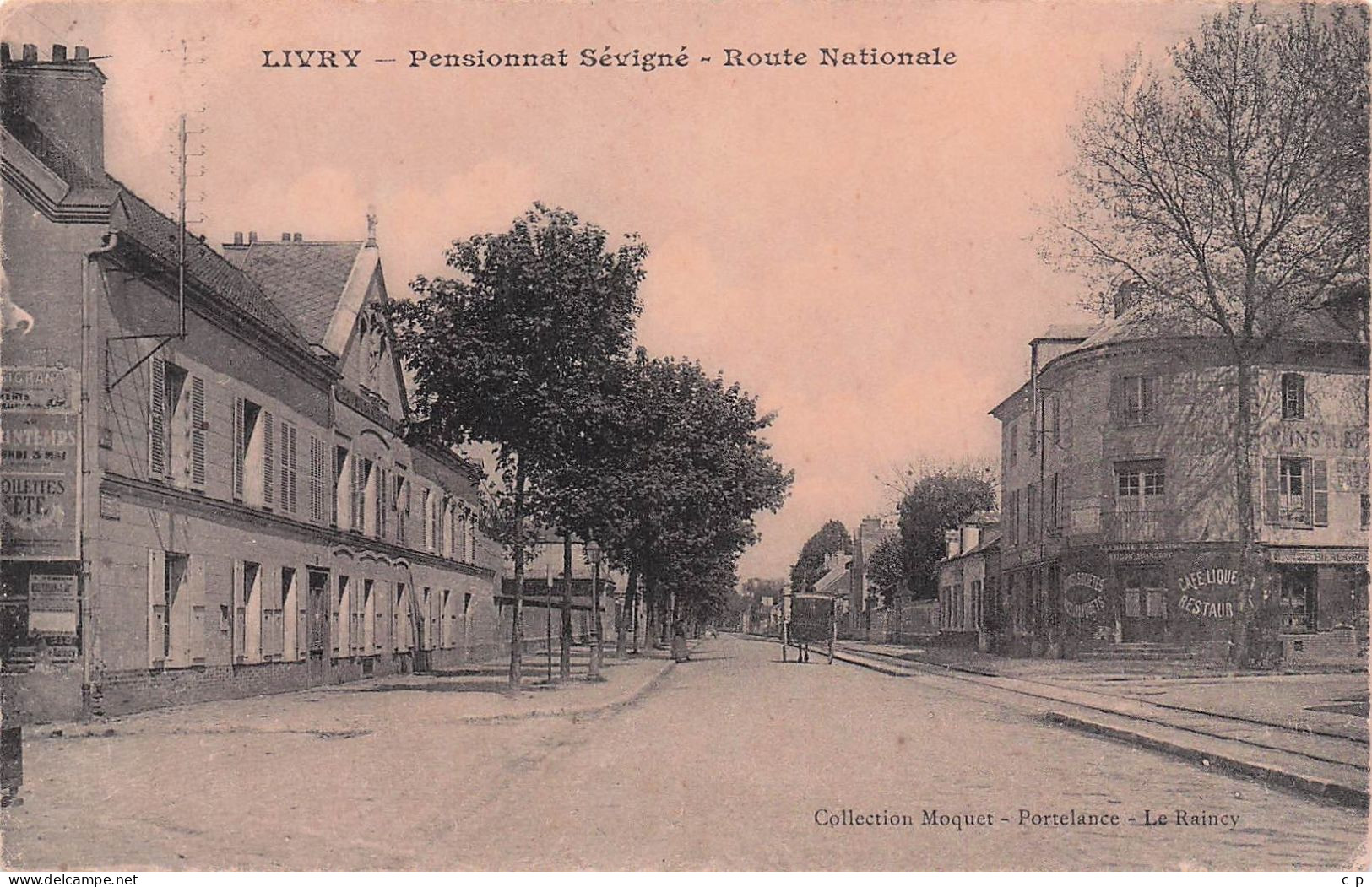 Livry Gargan -  Gargan - Pensionnat Sevigné - Route National -   CPA °J - Livry Gargan