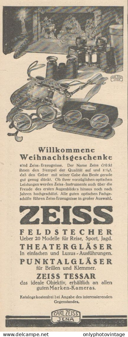 ZEISS Tessar - Pubblicità D'epoca - 1925 Old Advertising - Advertising