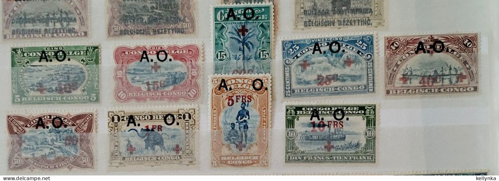 Ruanda Urundi - 36/44 - Croix Rouge - 1918 - MH - Unused Stamps