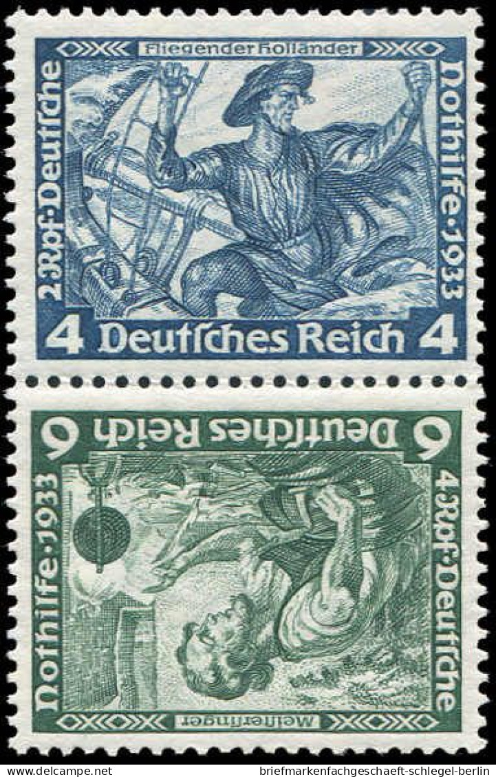 Deutsches Reich, 1933, SK 19, Postfrisch - Zusammendrucke