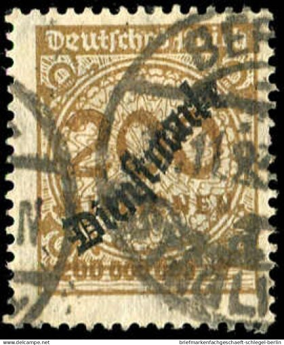 Deutsches Reich, 1923, D 83 A, Gestempelt - Oficial