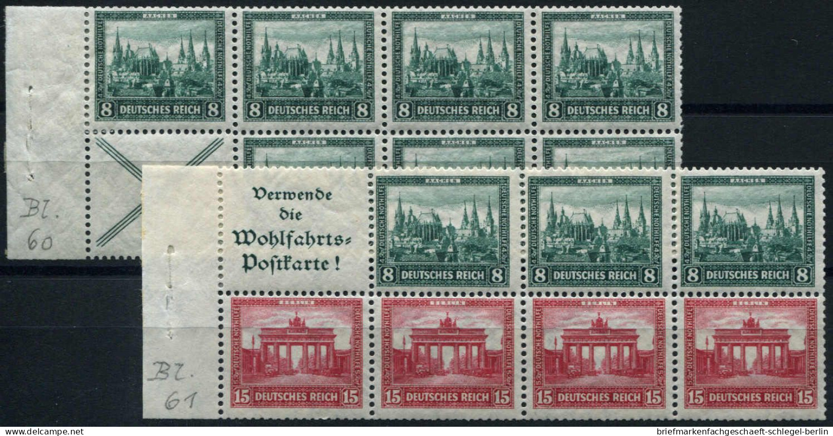 Deutsches Reich, 1930, 68, 69 C, Ungebraucht - Other & Unclassified