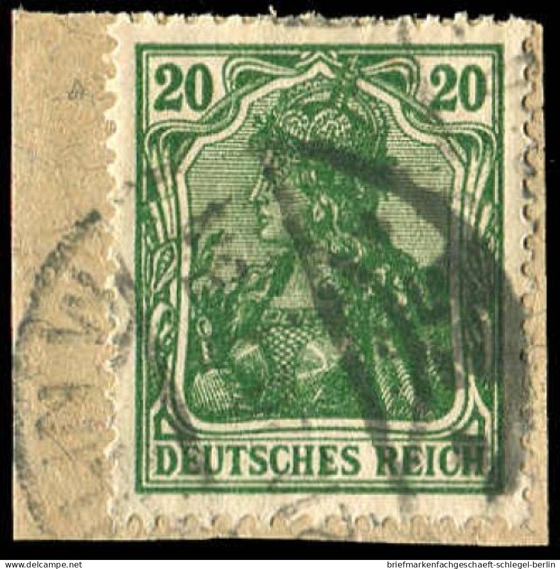 Deutsches Reich, 1920, 143 C, Briefstück - Sonstige & Ohne Zuordnung