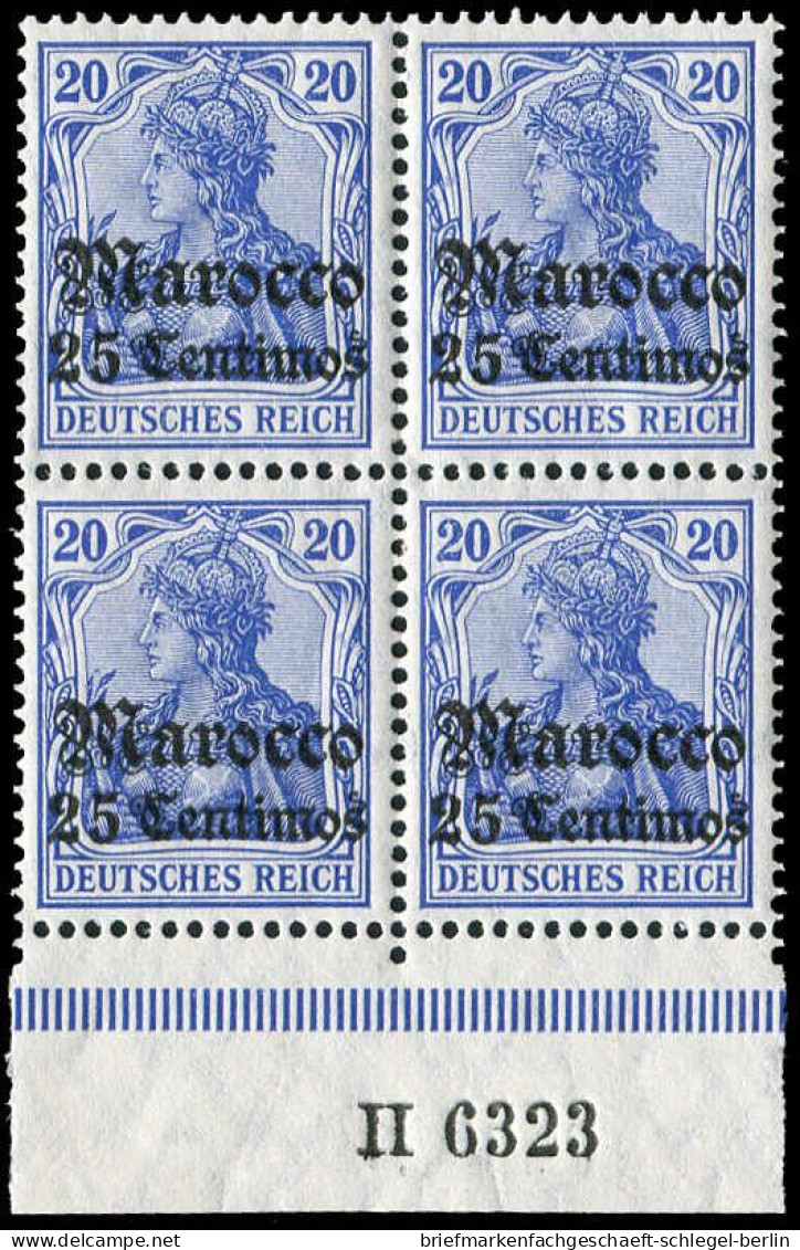 Deutsche Auslandspost Marokko, 1906, 37 A HAN A, Postfrisch - Deutsche Post In Der Türkei