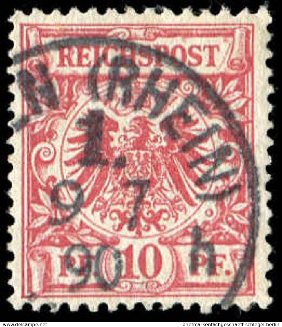 Deutsches Reich, 1889, 47 Ba, Gestempelt - Andere & Zonder Classificatie