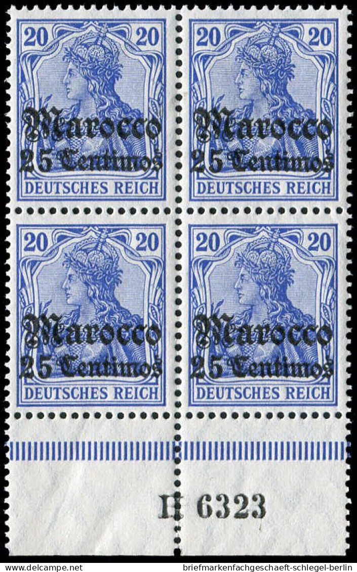 Deutsche Auslandspost Marokko, 1906, 37 A HAN A, Postfrisch - Deutsche Post In Der Türkei