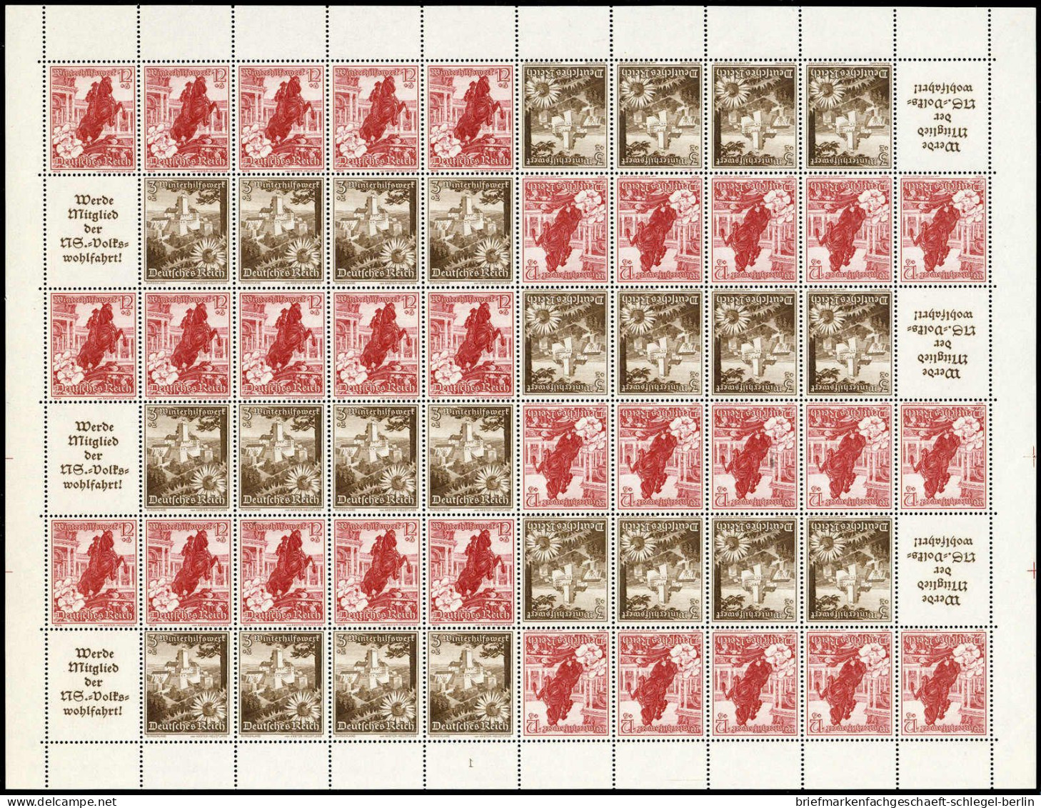 Deutsches Reich, 1940, MHB 67, 68, Postfrisch - Autres & Non Classés