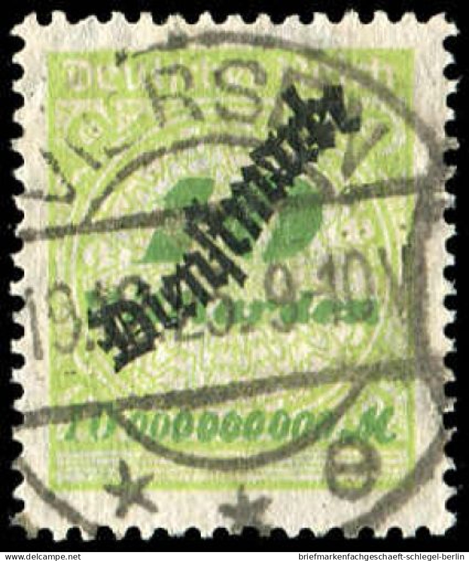 Deutsches Reich, 1923, 86, Gestempelt - Dienstzegels
