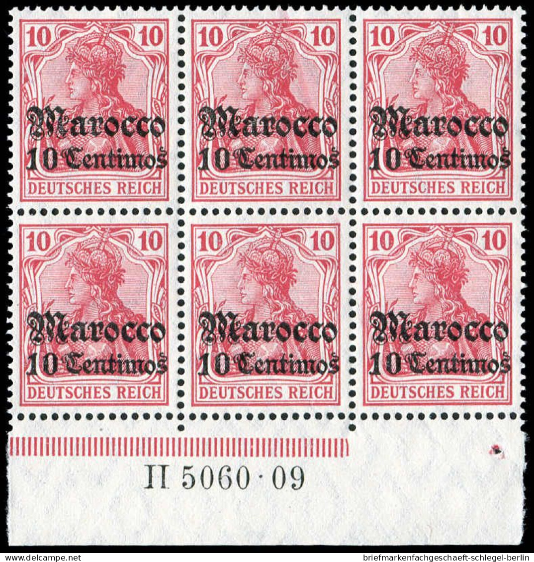 Deutsche Auslandspost Marokko, 1906, 36 HAN A, Postfrisch - Turquie (bureaux)