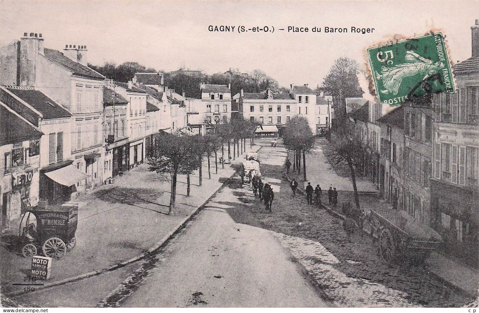 Gagny - Place Du Baron Roger   -   CPA °J - Gagny