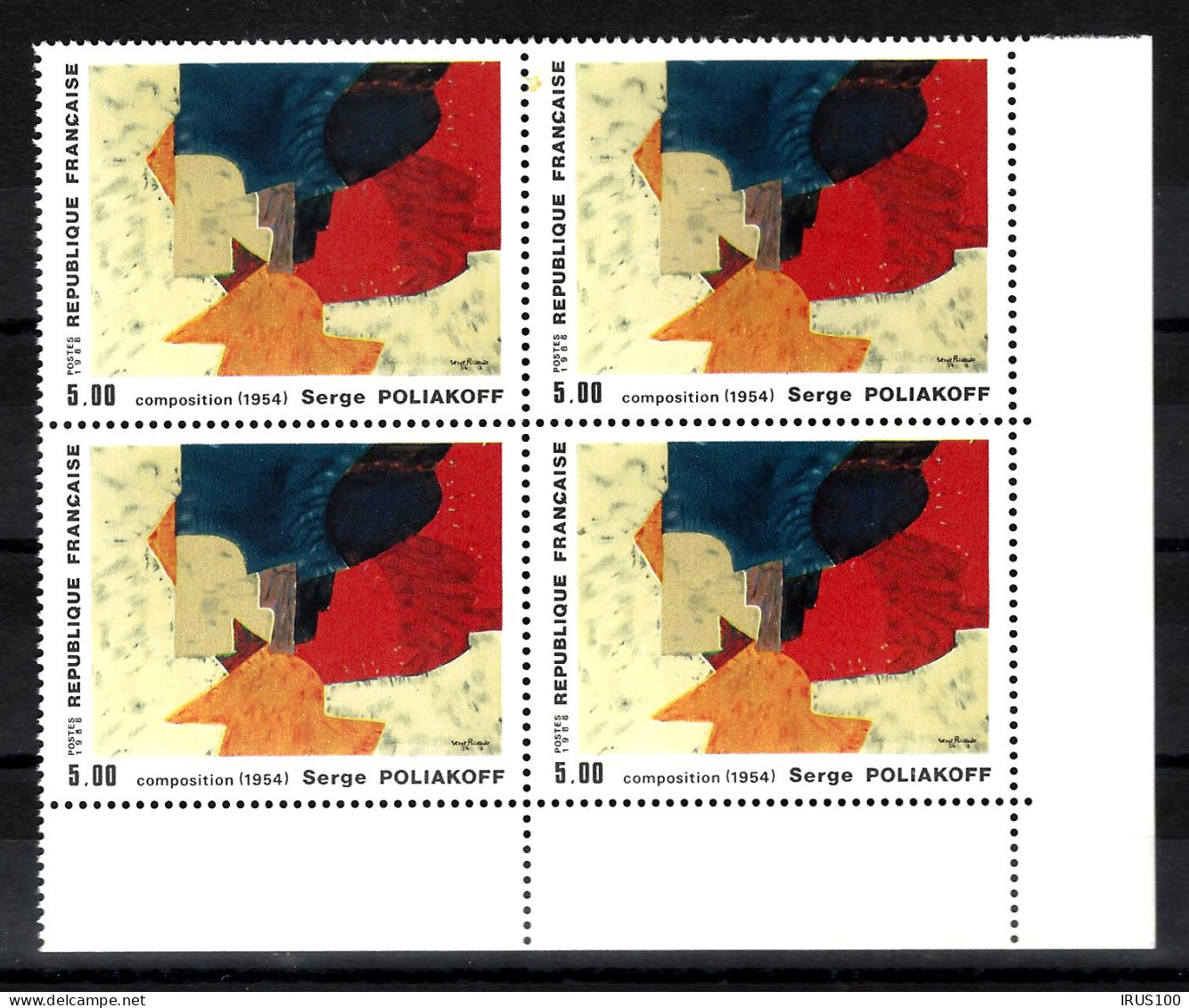 BLOCS DE 4 - COINS DE FEUILLE -1988 / 1989 ** MNH - TABLEAUX -  - Ongebruikt