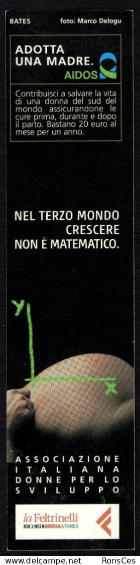 ITALIA - SEGNALIBRO / BOOKMARK - AIDOS - ASSOCIAZIONE ITALIANA DONNE PER LO SVILUPPO - ADOTTA UNA MADRE - I - Bookmarks
