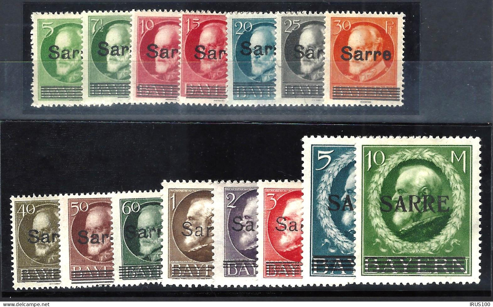BAYERN - SARRE 1920, SAAR 18-31 POSTFRISCH MH / * - Unused Stamps