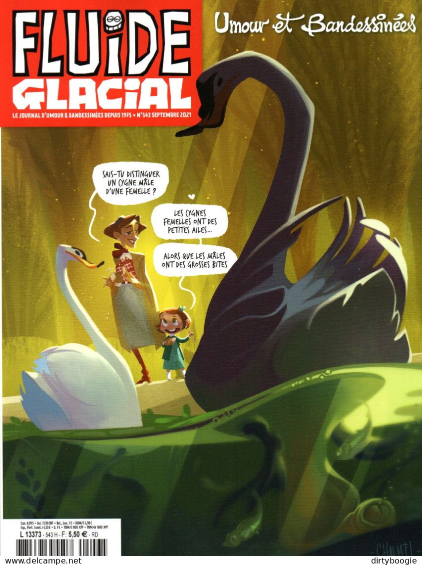 Fluide Glacial N° 543 - Septembre 2021 - Diego Aranega - L'Abbé - Goossens - Les Mémés - Lefred-Thouron - Tronchet - Fluide Glacial