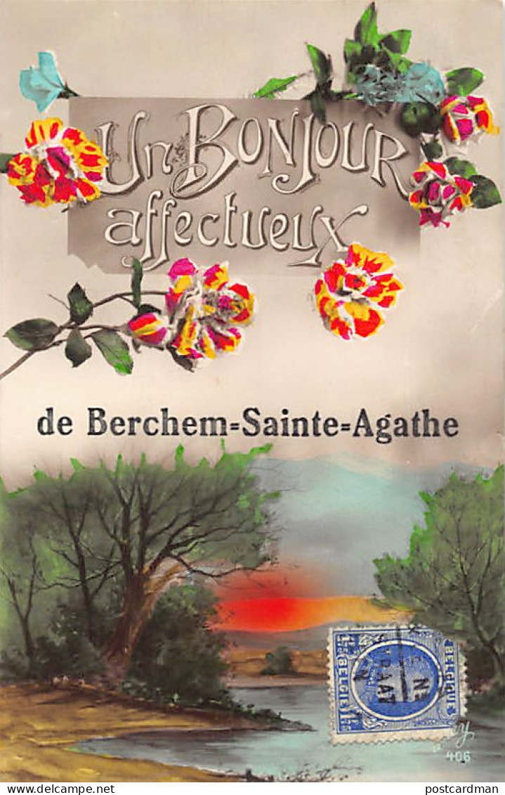 Belgique - BERCHEM-SAINTE-AGATHE (Brux.-Cap.) Un Bonjour Affectueux - Berchem-Ste-Agathe - St-Agatha-Berchem