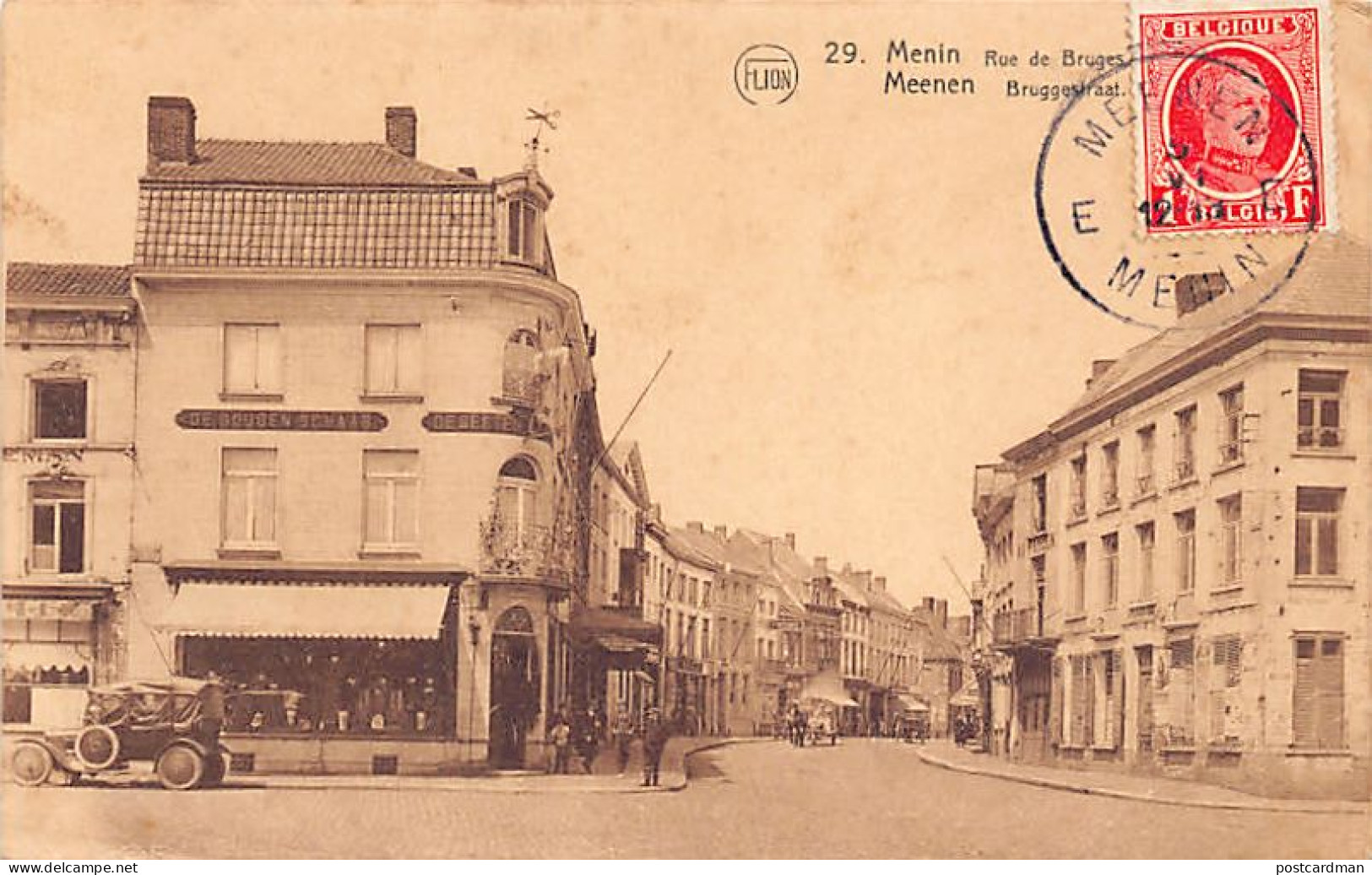 België - MENEN (W. Vl.) Bruggestraat - De Gouden Schaar Opticien - Menen