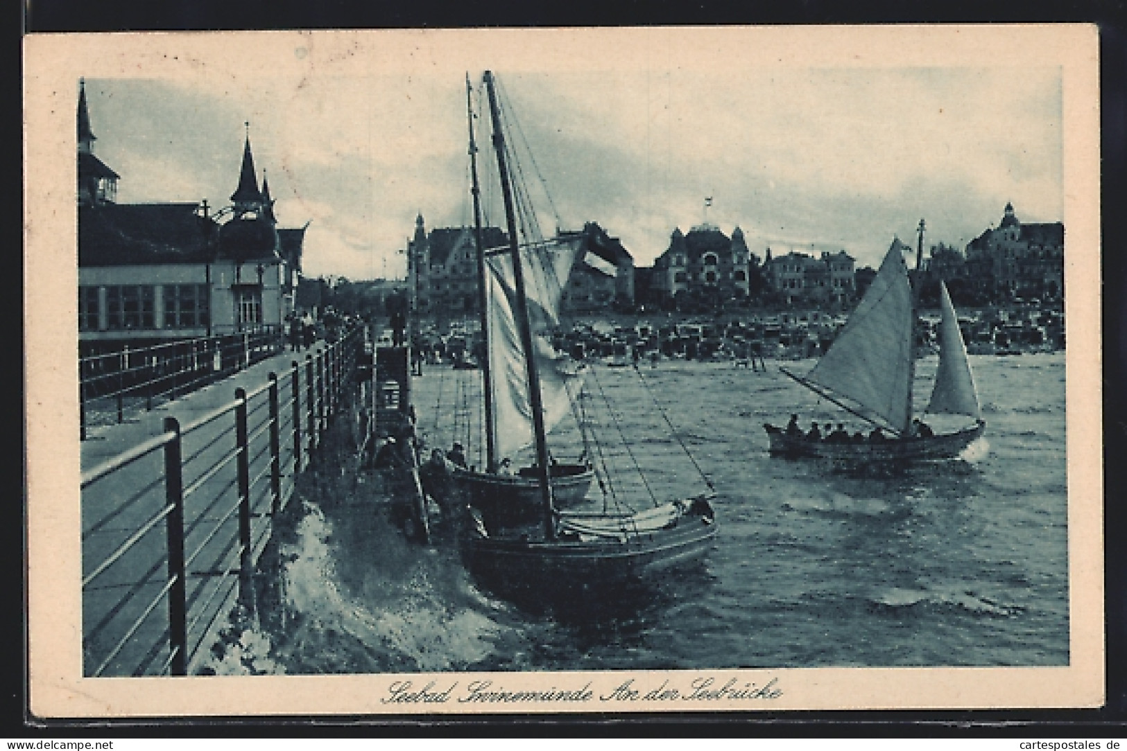 AK Swinemünde, Partie An Der Seebrücke  - Pommern