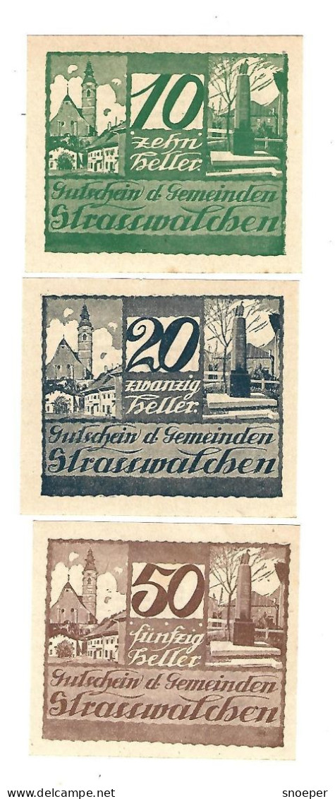 **Austria Notgeld  Strasswalchen Serie Compleet  1047a - Austria