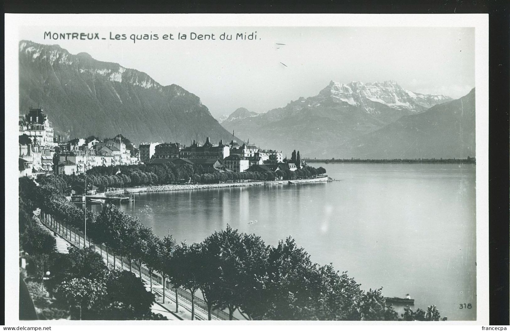 14789 - SUISSE - MONTREUX - Les Quais Et La Dent Du Midi - Montreux