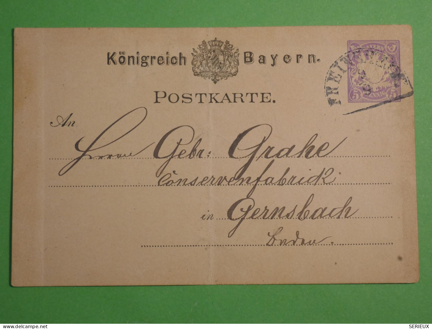 DN 21 ALLEMAGNE  CARTE ENTIER  ENV.  1900 GERNSBACK  +AFF.   INTERESSANT+ ++++ - Cartes Postales