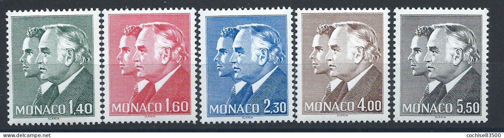 Monaco N°1281/85** (MNH) 1981 - Prince Rainier III Et Albert - Ungebraucht