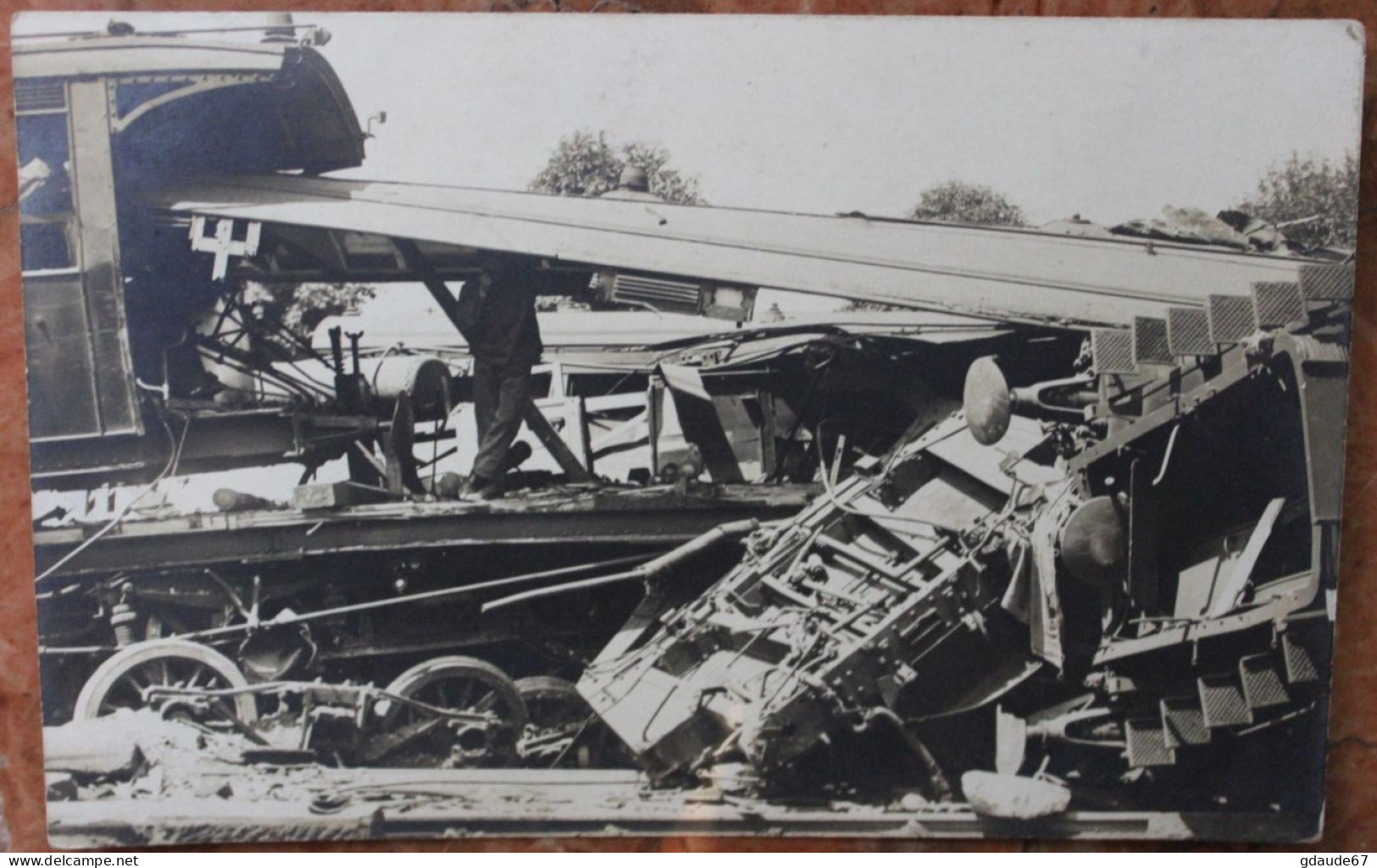 MÜLLHEIM - CARTE PHOTO - ACCIDENT DE CHEMIN DE FER / CATASTROPHE FERROVIAIRE / EISENBAHNKATASTROPHE - TRAIN - Muellheim