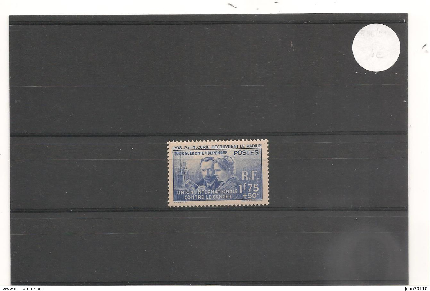 NOUVELLE CALÉDONIE 1938 N° 172*  Cote : 26,00 € - Unused Stamps