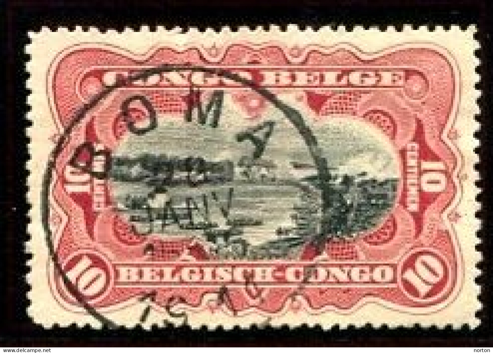 Congo Boma Oblit. Keach 1.11-DMtY Sur C.O.B. 55 Le 20/01/1911 - Usati