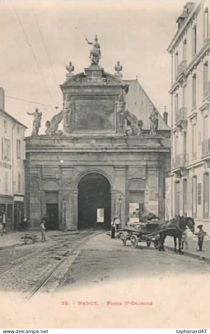 . 54 . NANCY . Porte Saint-Georges . Petite Animation . Charrette . - Nancy