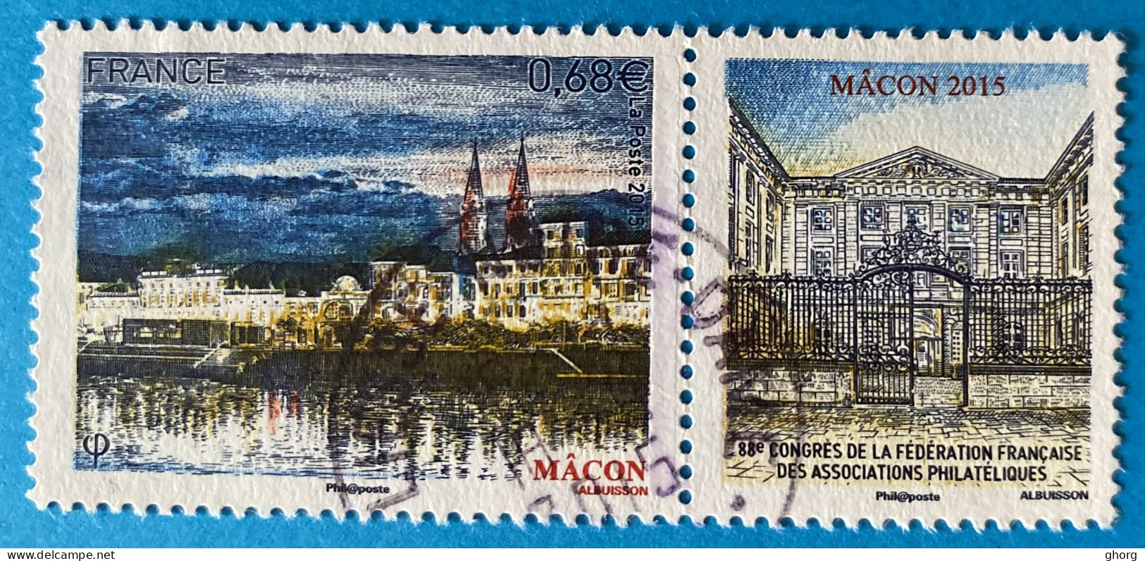 France 2015 : 88e Congrès De La Fédération Françaises Des Associations Philatéliques à Macon N° 4956 Oblitéré - Used Stamps