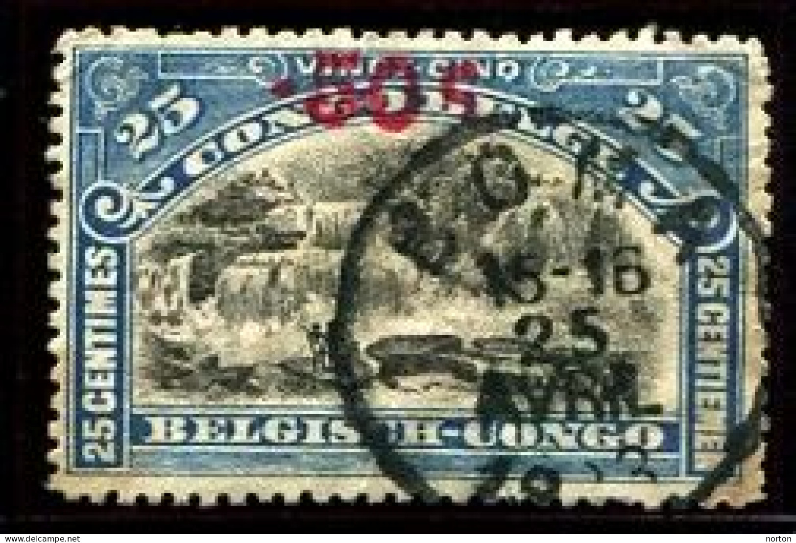 Congo Boma Oblit. Keach 1.11-tDMY Sur C.O.B. 99 Le 25/04/1923 - Oblitérés