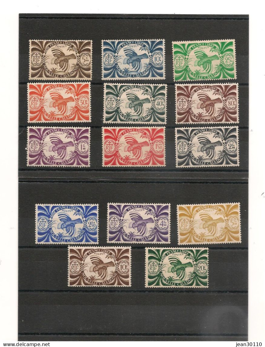 NOUVELLE CALÉDONIE 1943 N° 230/243* - Unused Stamps
