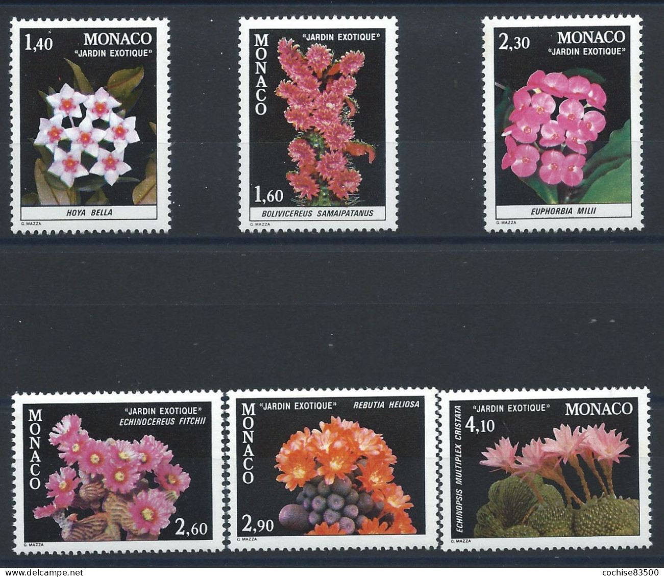 Monaco N°1306/11** (MNH) 1982 - Plantes Du Jardin Exotique - Unused Stamps