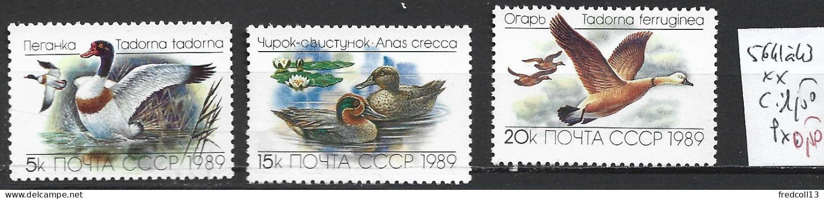 RUSSIE 5641 à 43 ** Côte 1.50 € - Entenvögel