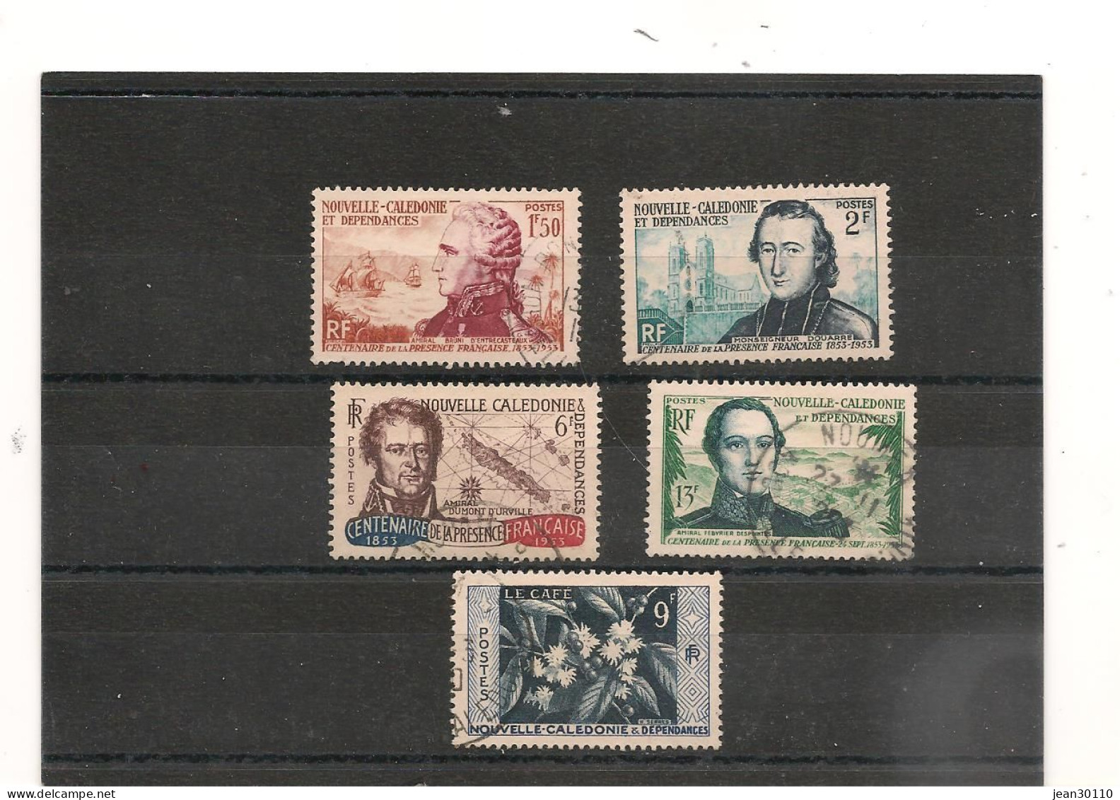 NOUVELLE CALÉDONIE 1953 N° 280/83-286  Oblitérés Cote : 28,00 € - Unused Stamps