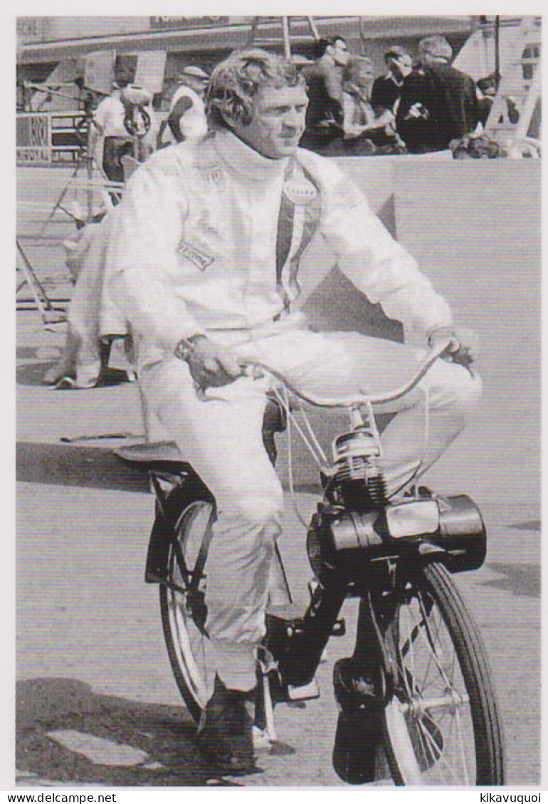 STEVE MCQUEEN SOLEX VELOSOLEX LE MANS (n°2) - CARTE POSTALE 10X15 CM NEUF - Motorfietsen