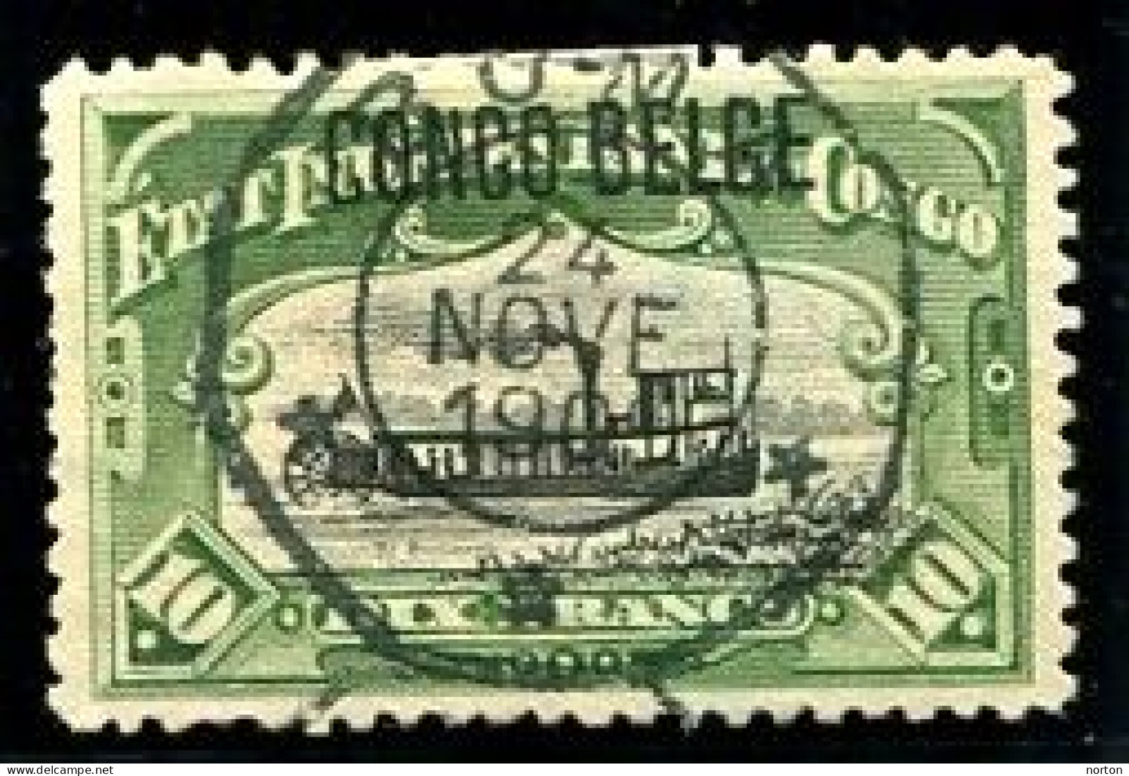Congo Boma Oblit. Keach T1C.2DMY Sur C.O.B. 29a Dent. 12 Le 24/11/1909 - Used Stamps