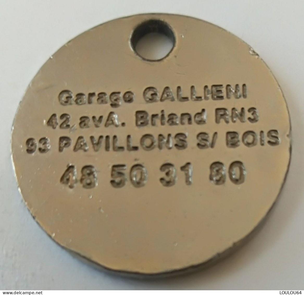 Jeton De Caddie - Automobiles - GARAGE GALLIENI - 93 PAVILLONS S/ BOIS - En Métal - - Trolley Token/Shopping Trolley Chip