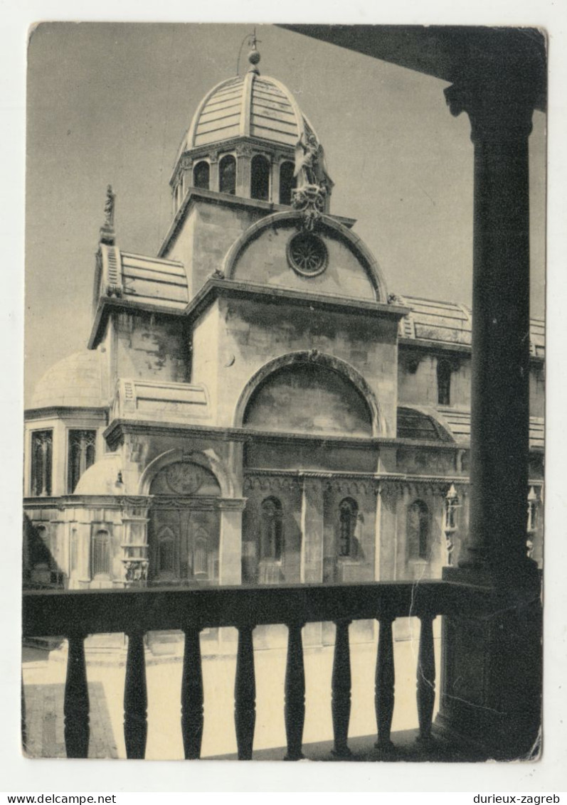 Šibenik Cathedral Old Postcard Posted 1956 B240503 - Croatie