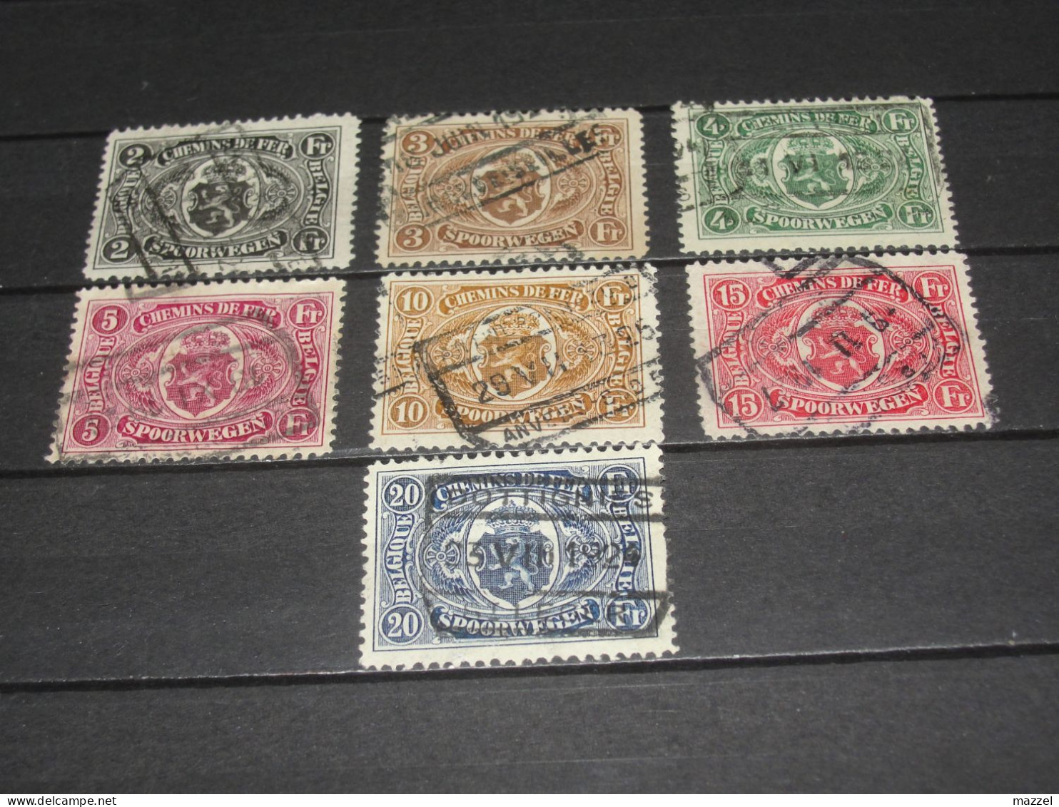 BELGIE  NUMMER  TR  128-134  GEBRUIKT,  (USED), - Oblitérés