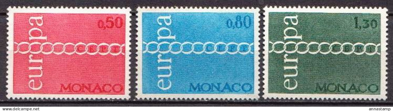 Monaco MNH Set - 1971