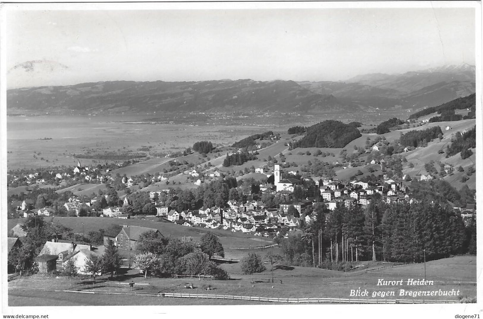 Kurort Heiden Blick Gegen Bregenzerbucht 1943 Selten - Heiden