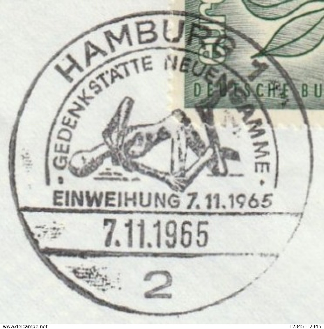 Duitsland 1965, Stamped Hamburg Neuengamme Memorial - Briefe U. Dokumente