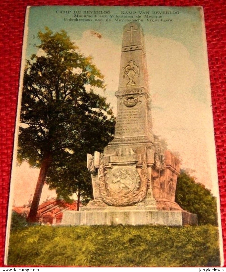 LEOPOLDSBURG - Lot De 4 Cartes : Camp De Beverloo : Logement Troupes, Baraques , Plaine De Jeux, Monument Des Mexicains - Leopoldsburg (Beverloo Camp)