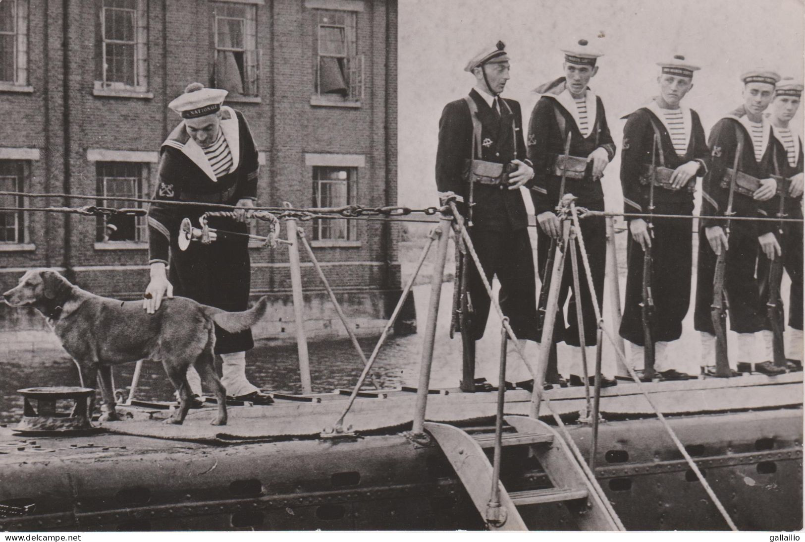 PHOTO PRESSE LE CHIEN DU CAPITAINE DU SPORSMAN PHOTO A D P JUILLET 1952 FORMAT 18 X 13 CMS - Barcos