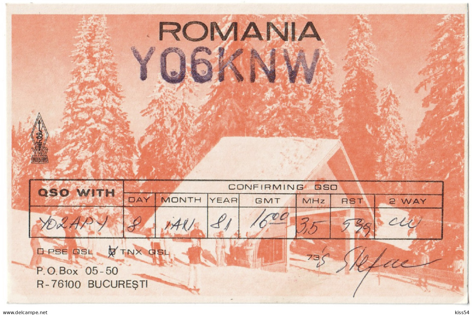 Q 40 - 177 ROMANIA - 1981 - Radio-amateur