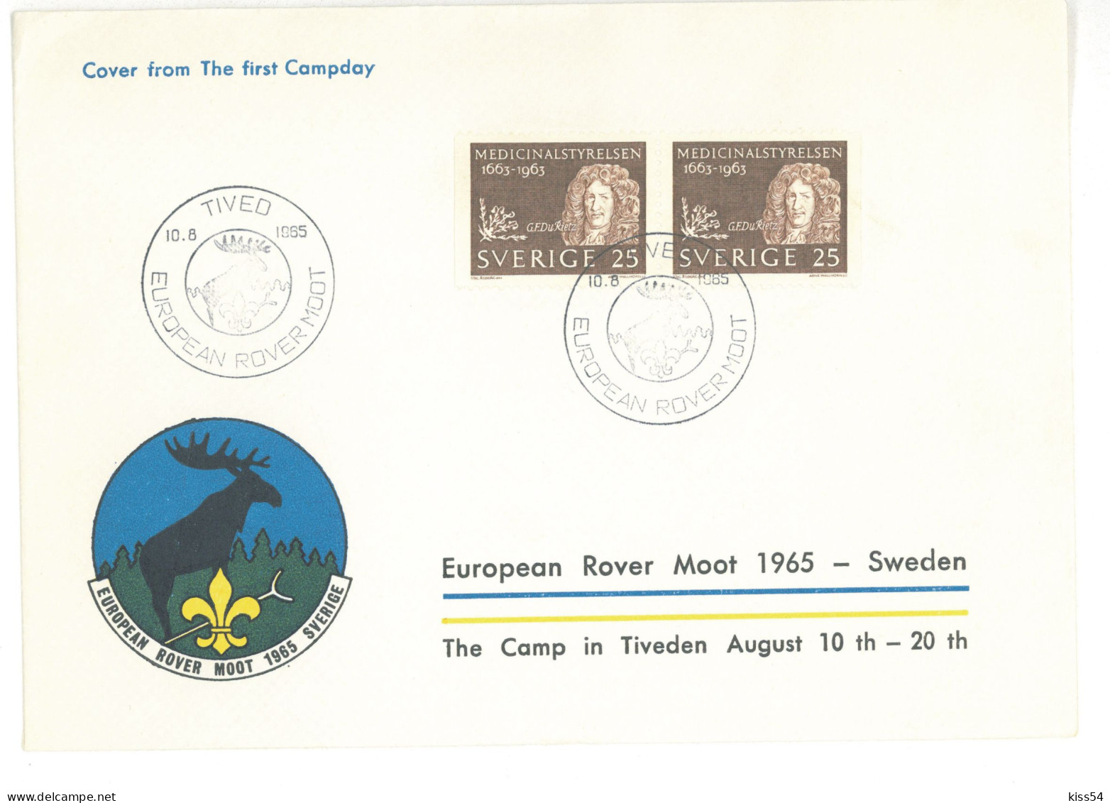 SC 39 - 439 Scout SWEDEN - Cover - Used - 1965 - Briefe U. Dokumente