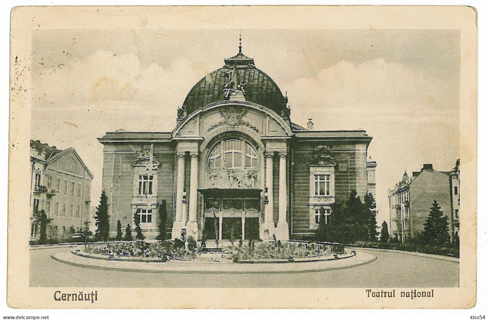 UK 25 - 1855 CERNOWITZ, Bukowina, Ukraine, National Theatre - Old Postcard - Used - 1925 - Oekraïne